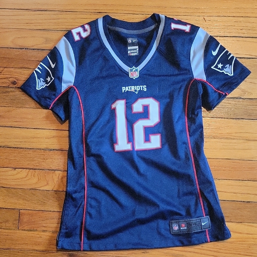 Nike Blue and Red Jersey Top